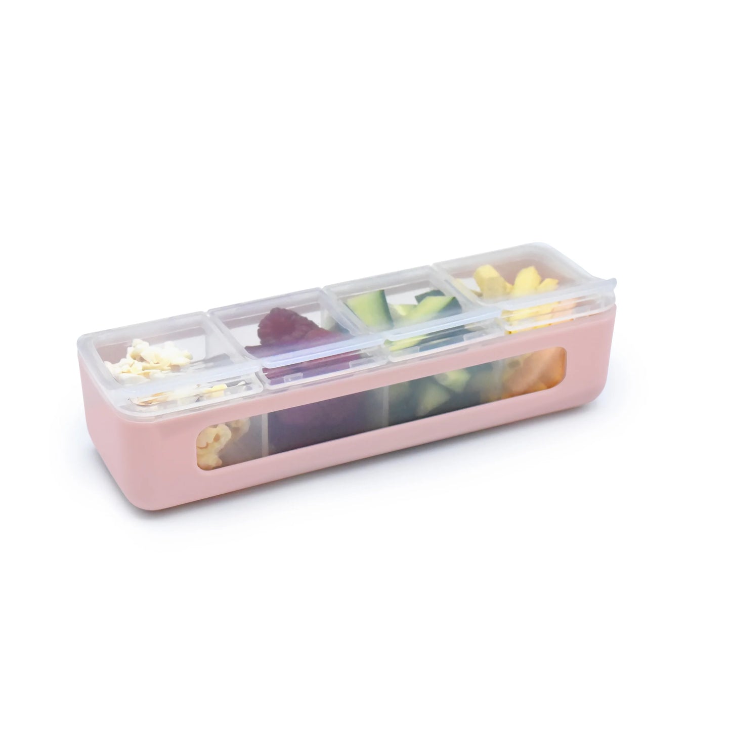 4 Compartment Snack Box - Pink