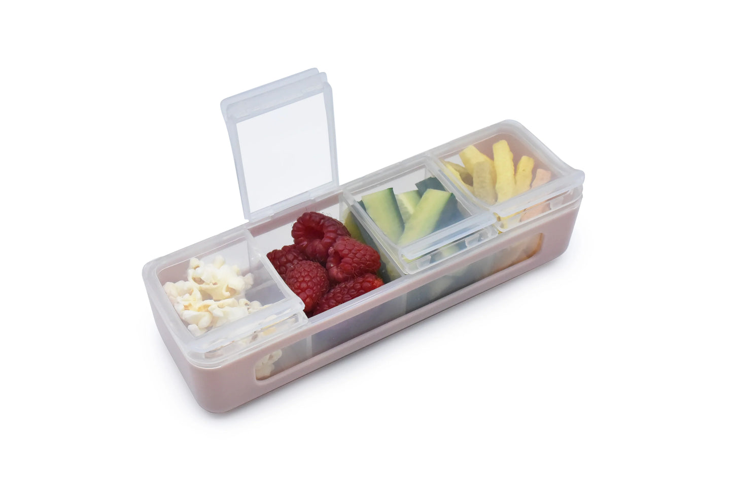 4 Compartment Snack Box - Pink