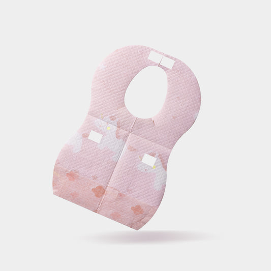 20 Pcs Disposable Baby Bibs - Pink