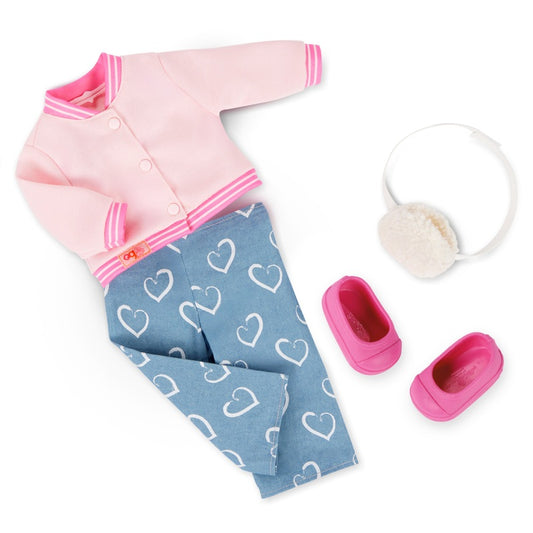 SCHOOL OUTFIT W/ OG VARSITY JACKET