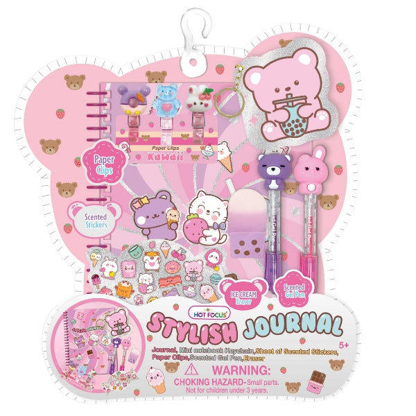 KAWAII CRITTERS STYLISH JOURNALS SET