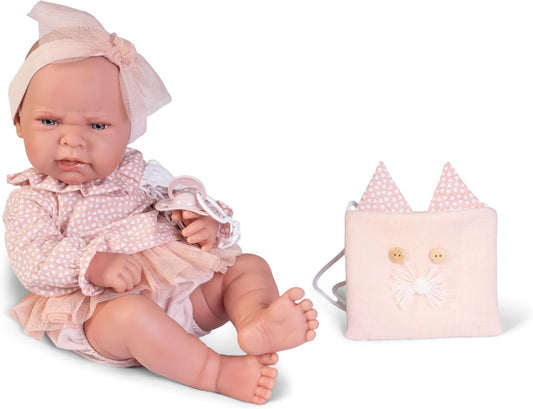 RECIÉN NACIDA LEA BOLSO GATITO