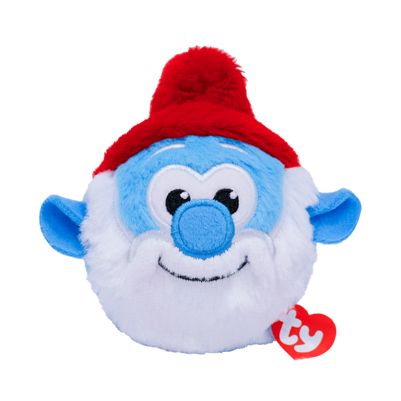 TY BEANIE BOUNCERS SMURF PAPA