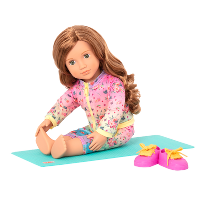 DOLL W/ YOGA OUTFIT MAT, LUCY GRACE