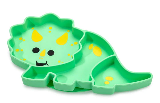 Divided Silicone Plate Dinosaur