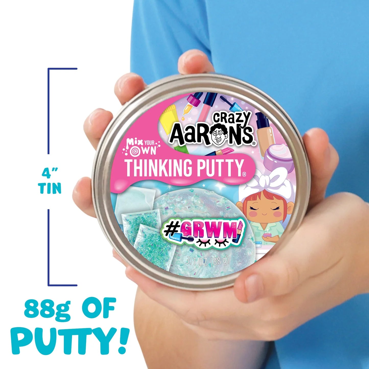 GRWM - MIX IT FULL SIZE 4" THINKING PUTTY TIN
