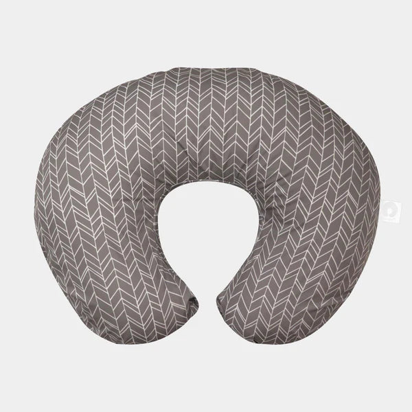Almohada de lactancia gris rallada