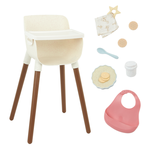 14" LULLABABY DOLL HIGH CHAIR ACCESORRY SET