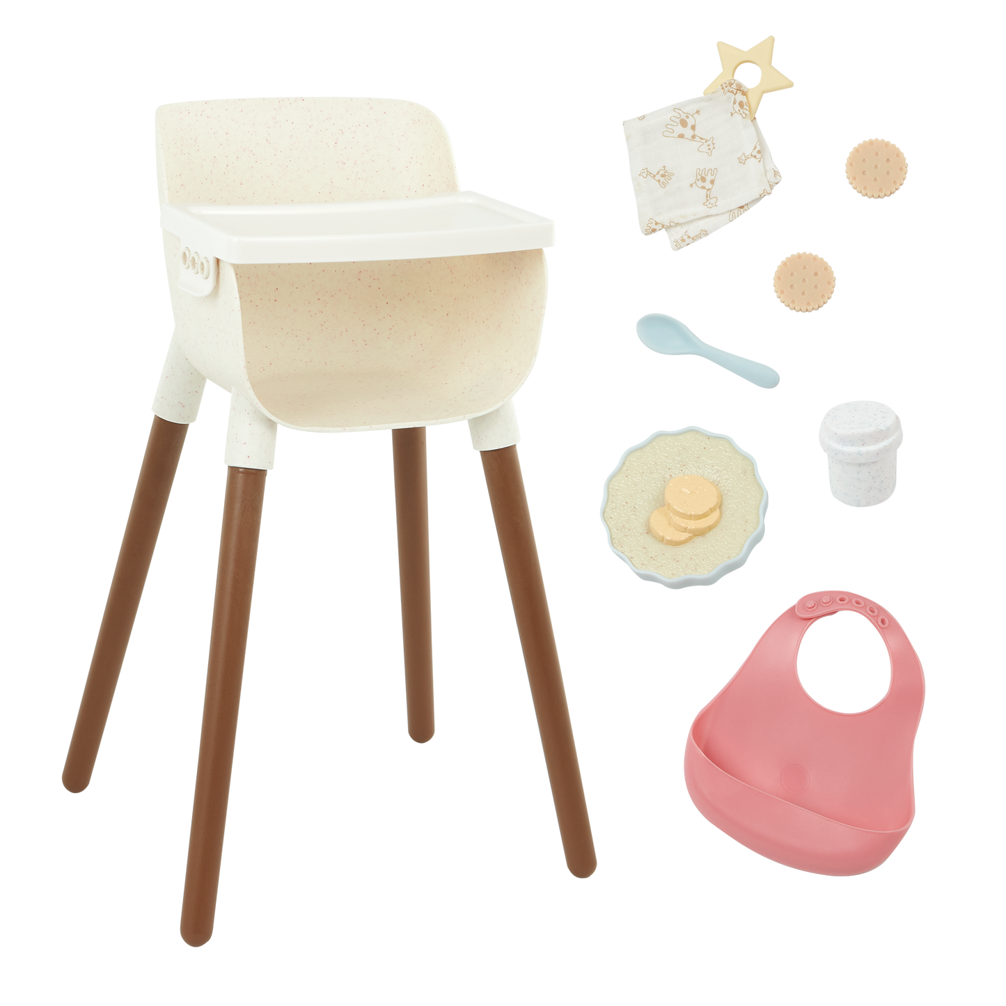 14" LULLABABY DOLL HIGH CHAIR ACCESORRY SET