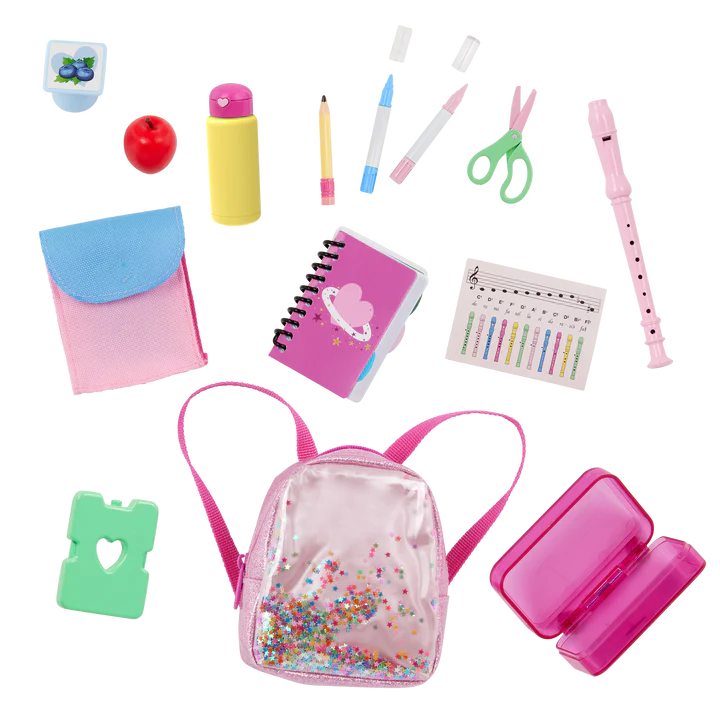 SCHOOL ACCESSORY SET W/ KNAPSACK