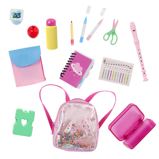 SCHOOL ACCESSORY SET W/ KNAPSACK