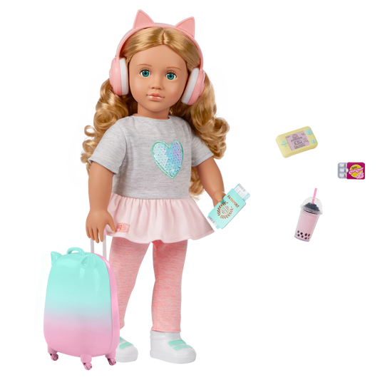 ACTIVITY TRAVEL DOLL W/ ACCESSORIES LINZI