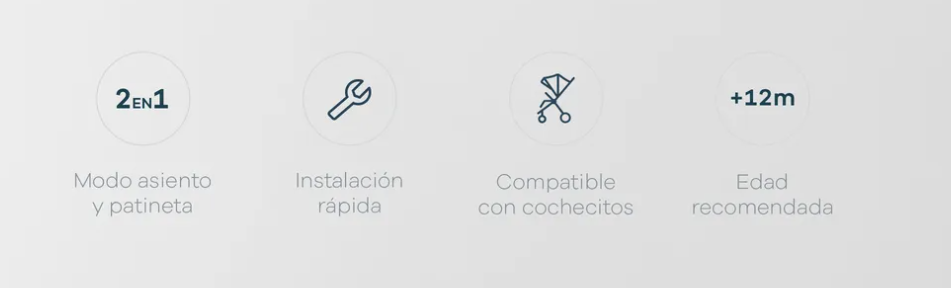 Soporte Patineta y Asiento Universal