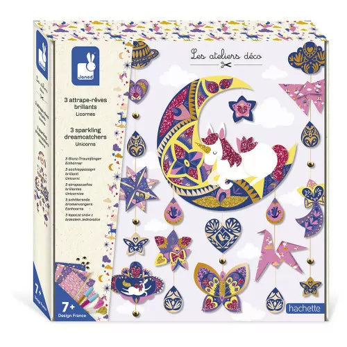 3 ATRAPASUEÑOS BRILLANTES UNICORN