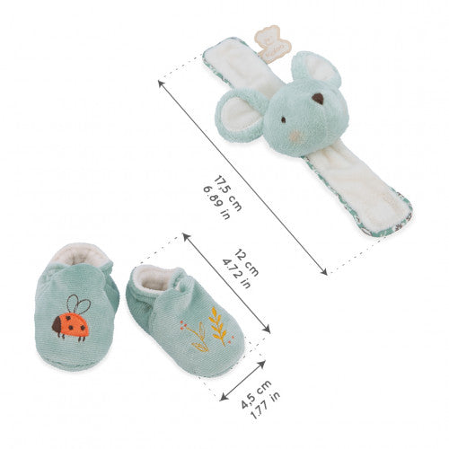 SOUND WRISTBAND & SLIPPERS GIFT BOX RABBIT