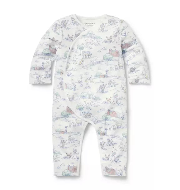 MULTI FARM TOILE KIMONO