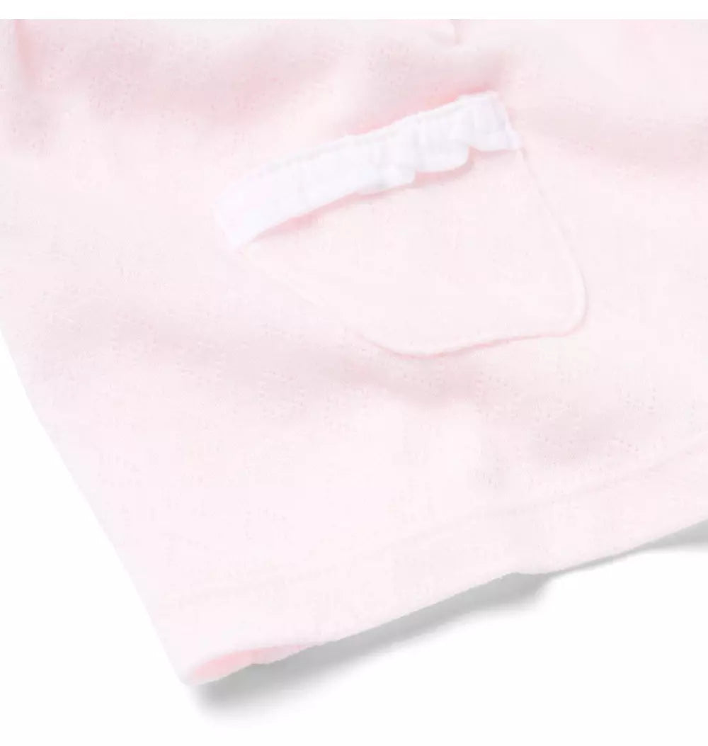 PINK HEART POINTELLE SET