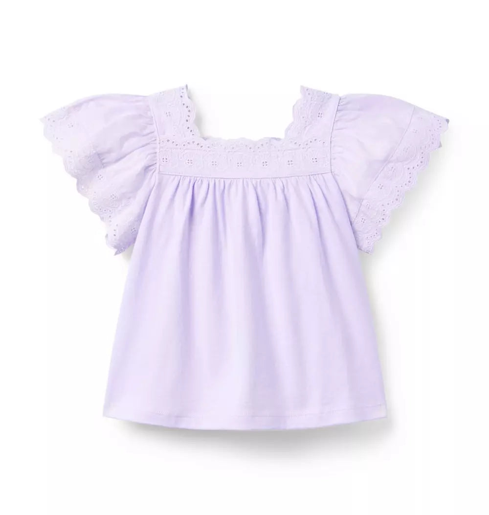 K TR PRPL TRIM DTL SS TOP ESTR2