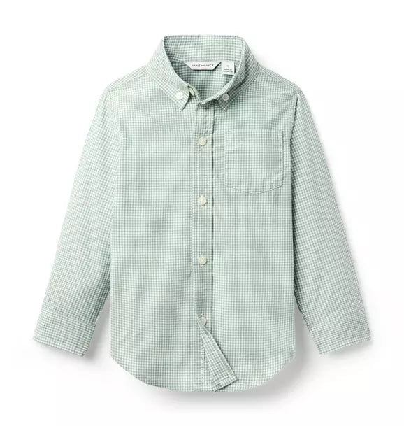 GREEN GINGHAM TOP