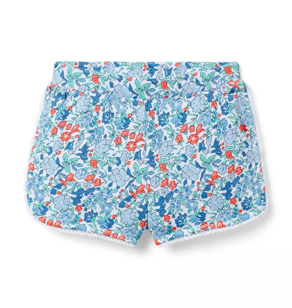 K X ES BLU DITSY FLRL SHORT SMR4