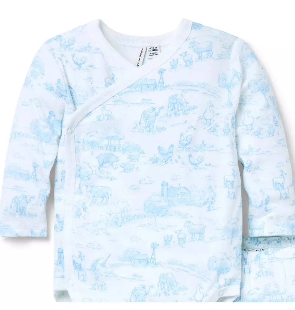 BLUE FARM TOILE SET