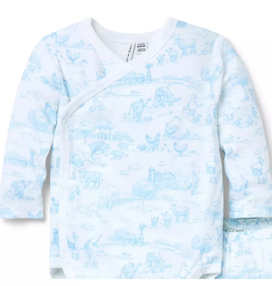 BLUE FARM TOILE SET