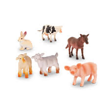 10 PCS FARM ANIMALS 4-8CM