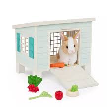 RABBIT HUTCH W/PET & ACCESSORIES