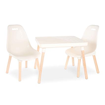 IVORY TABLE & CHAIR SET