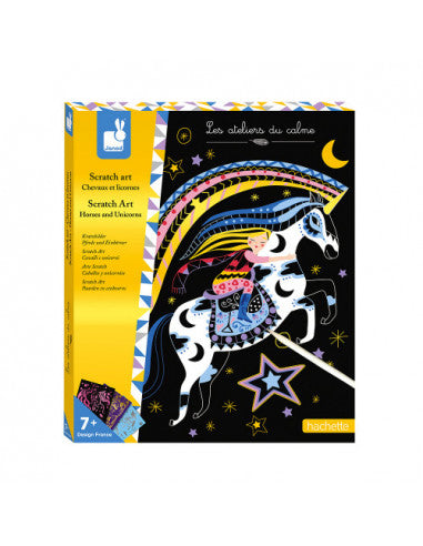 SCRATCH ART HORSES AND UNICORNS