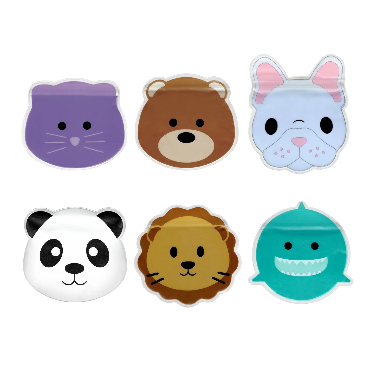 PEVA bags - 6 pcs assorted animals