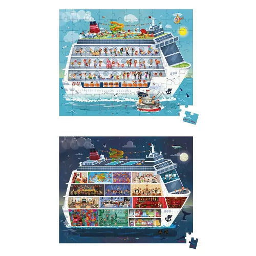 x 2 PUZZLES CRUISE SHIP - 100 AND 200 PCS