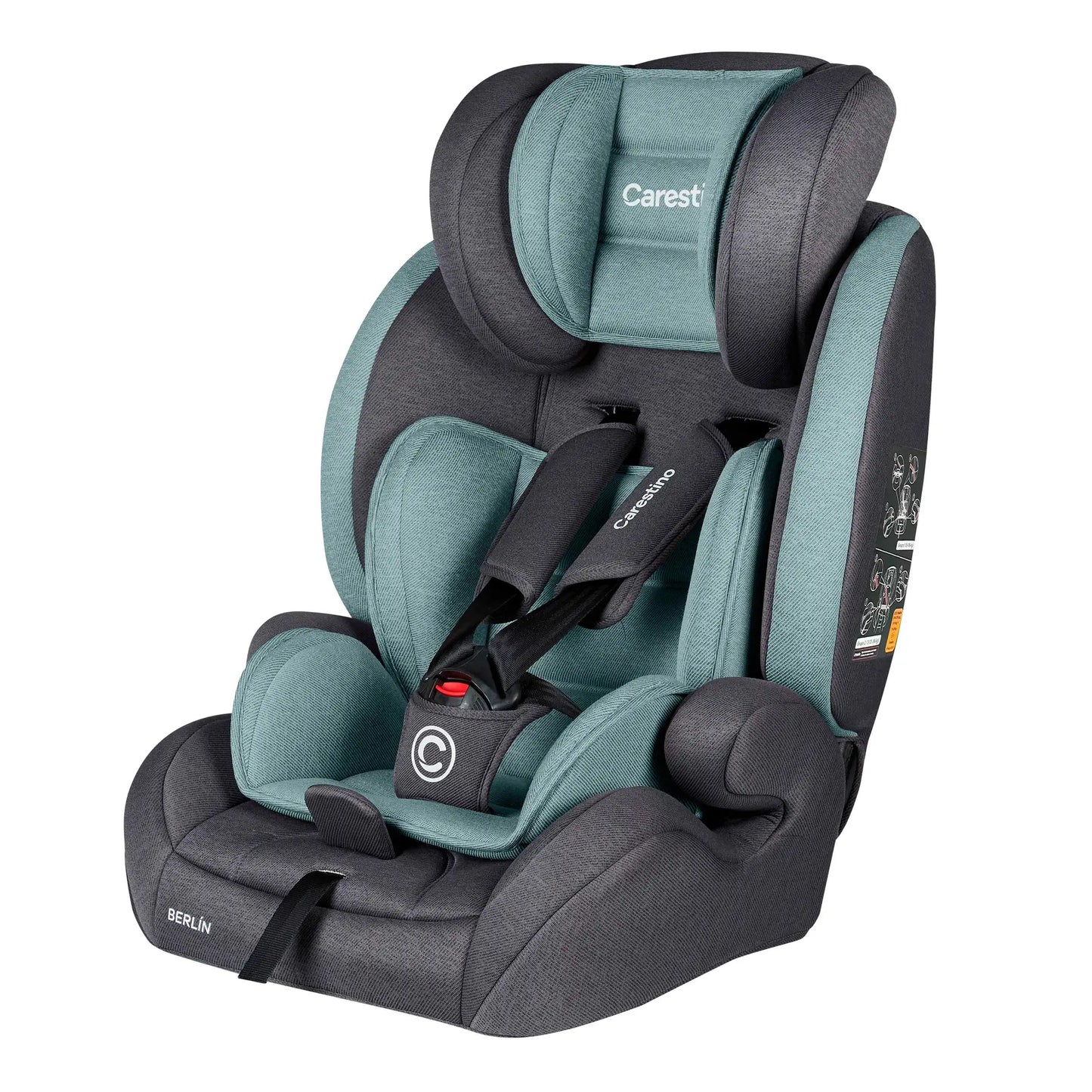Silla para Auto Berlín Grupo I/II/III Verde
