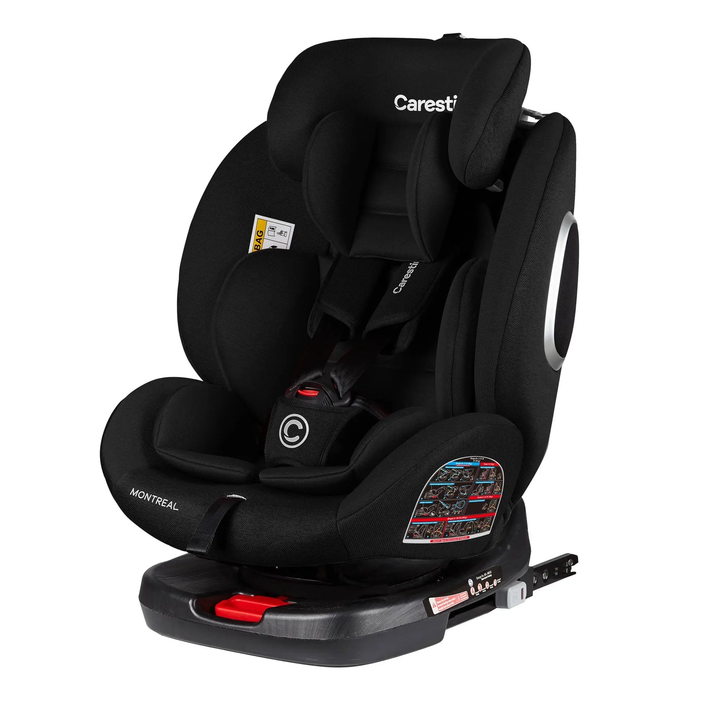 Silla para Auto Montreal Grupo 0/I/II/III ISOFIX Negra