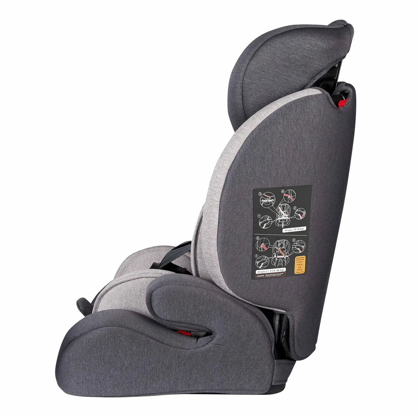 Silla para Auto Berlín Grupo I/II/III Gris Claro