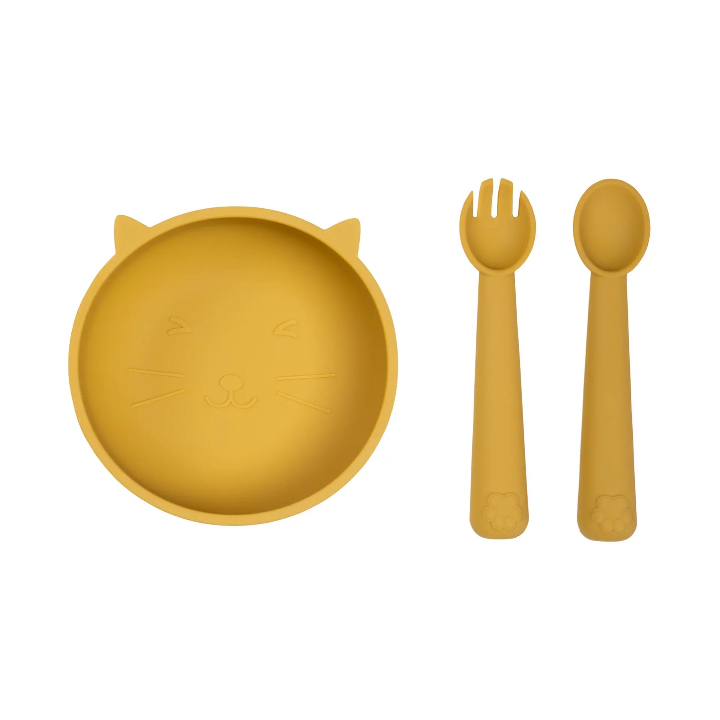 Set de Alimentación de Silicona Gatito Ambar