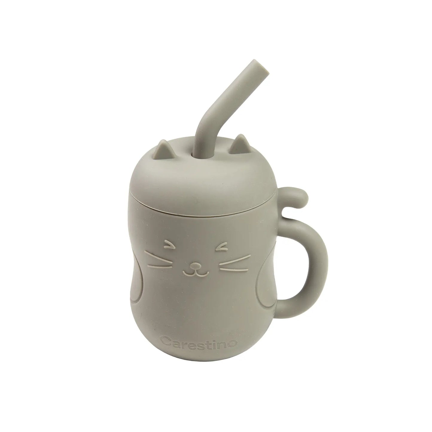 Set de Alimentación de Silicona Gatito Cemento