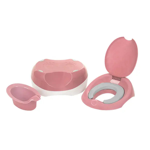 Bacinilla Entrenamiento 3 en 1 con Reductor Rosa