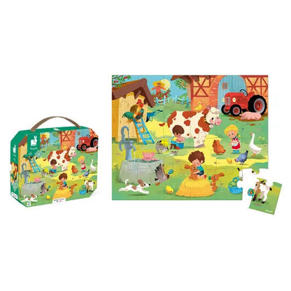 PUZZLE A DAY AT THE FARM - 24 PCS