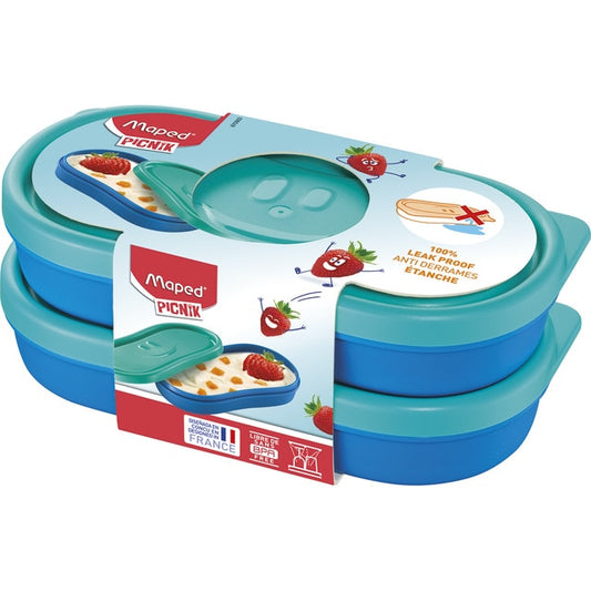 CONCEPT INFANTIL CONTENEDOR SNACK FIGURATIVO X2 AZUL