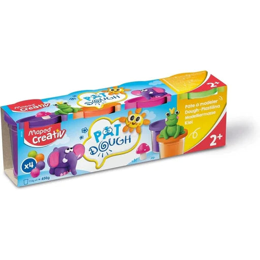 PLASTILINA POT X4 STD EARLY AGE MAPED CREATIV