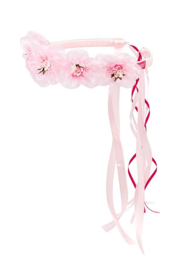 Tiara ribbon Claire, l.pink (1 pc)