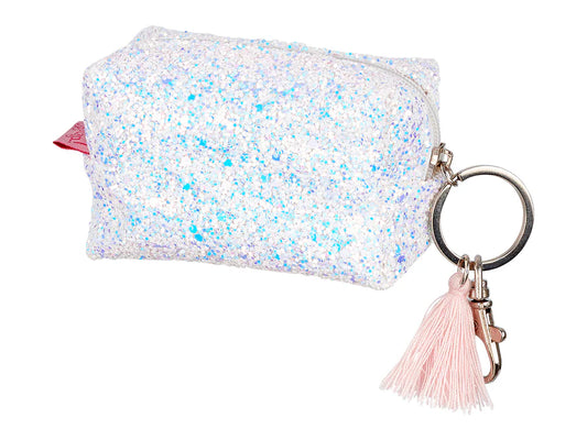 Wallet Lyna, white glitter (1 pc)