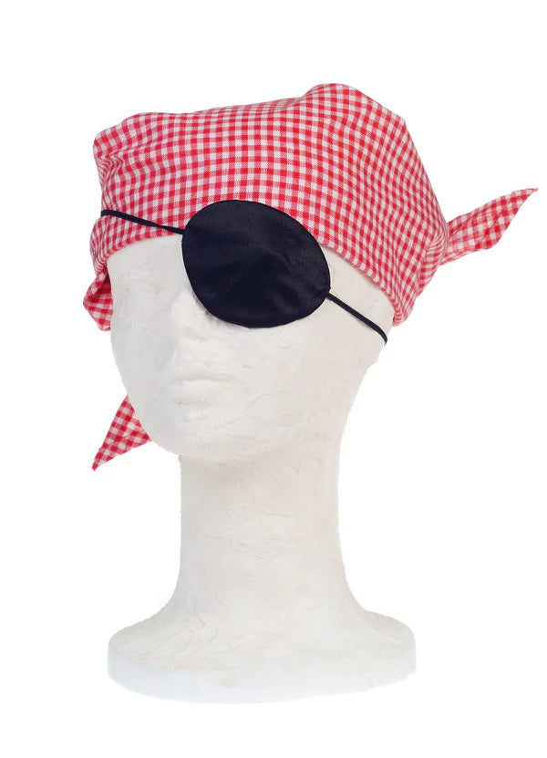 Pirate eye patch O'Mally, black (1 pc)