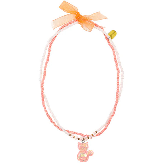 Necklace Corine cat salmon (1 pc)