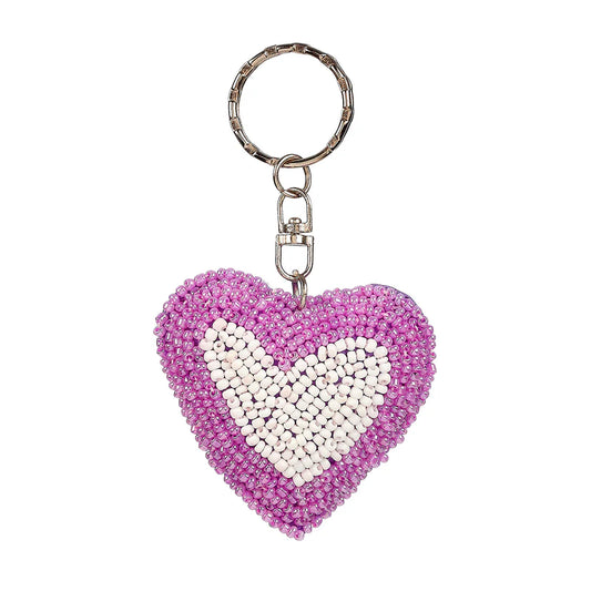 Key ring Jona heart lilac (1 pc)