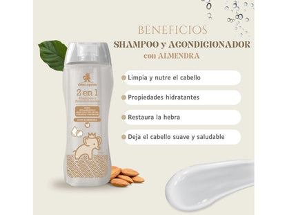 2 en 1 Shampoo + Acondicionador Almendra 400 ml