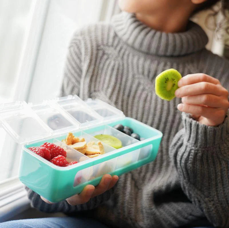 4 Compartment Snack Box - Blue