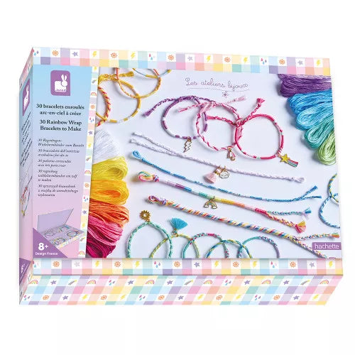 30 PULSERAS ENROllADAS ARCO IRIS 1