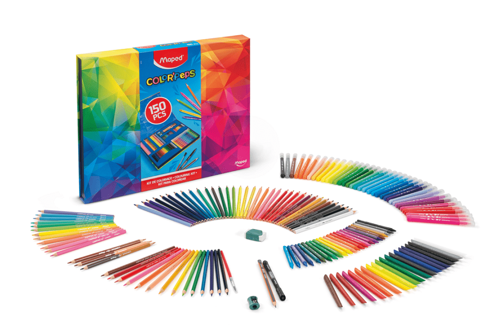 KIT COLORACION 150 PIEZAS
COLORPEPS ESTUCHE CARTON